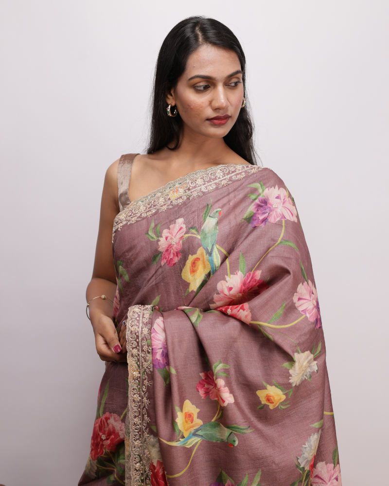 Tussar silk saree 11