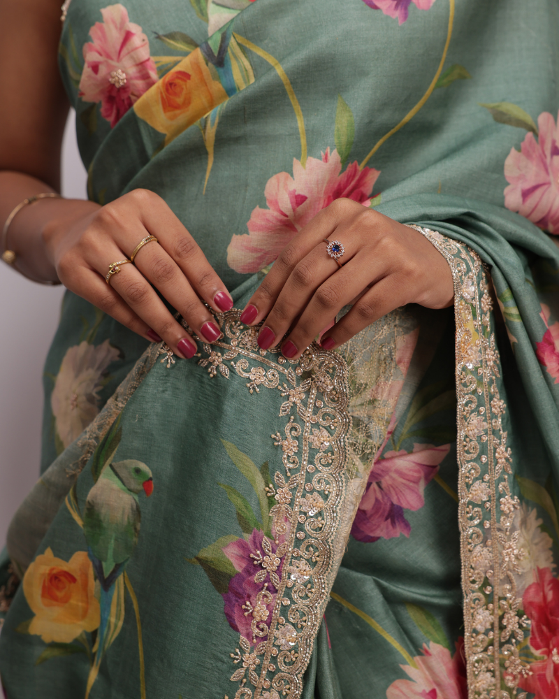 Tussar silk saree 12