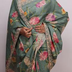 Tussar silk saree 12