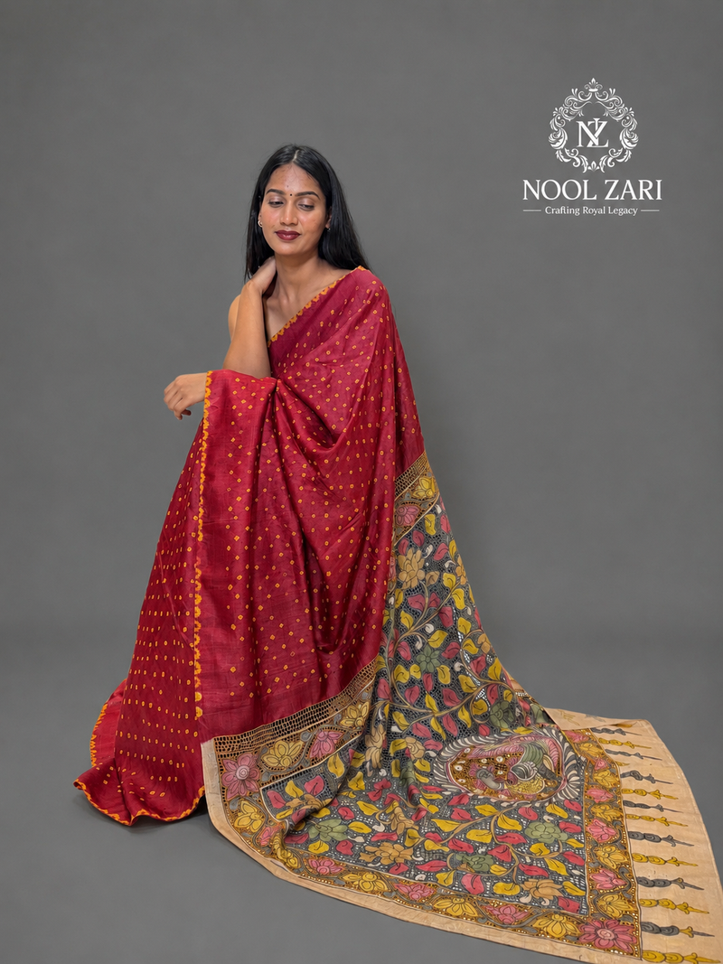 Tussar Silk / Bandhi Kalamkari