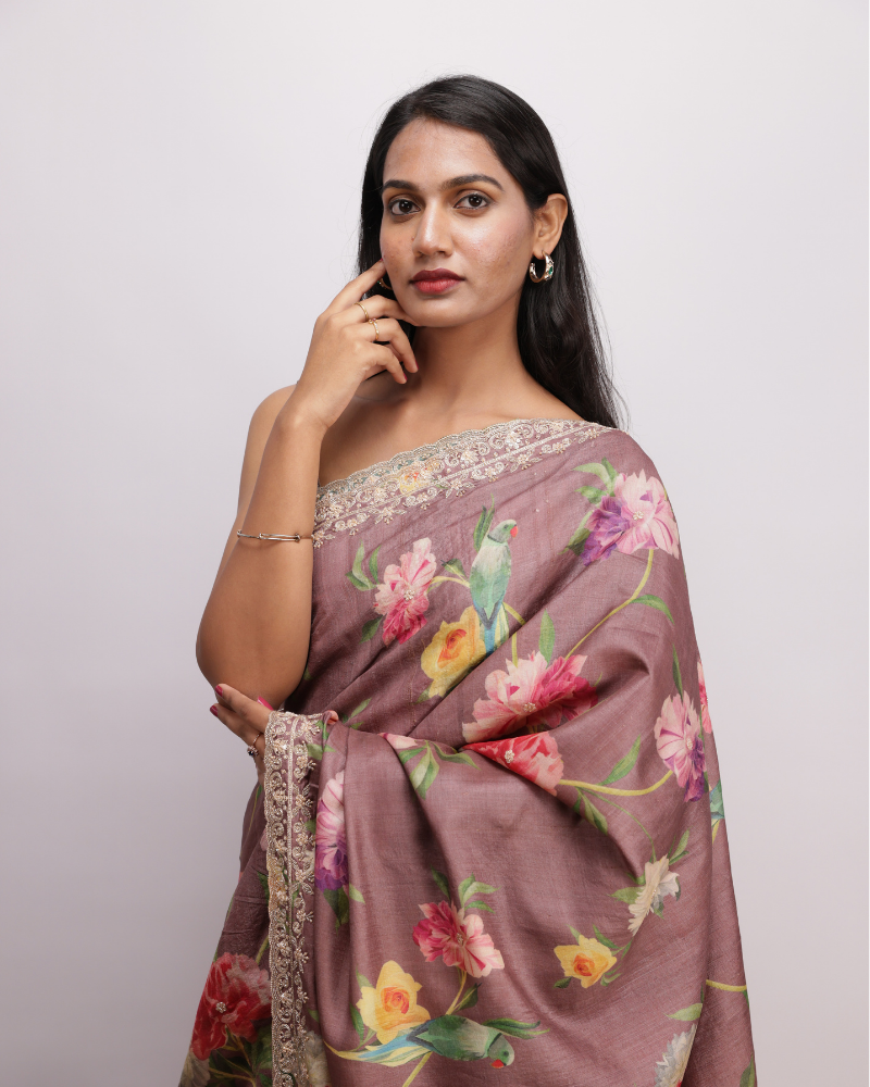 Tussar silk saree 11