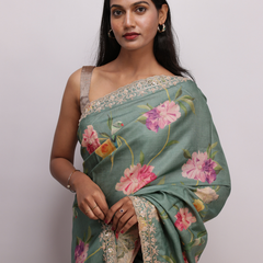 Tussar silk saree 12